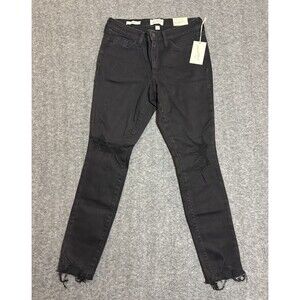 Universal Thread Women's Pants Mid Rise Skinny Jeans Black Size 6